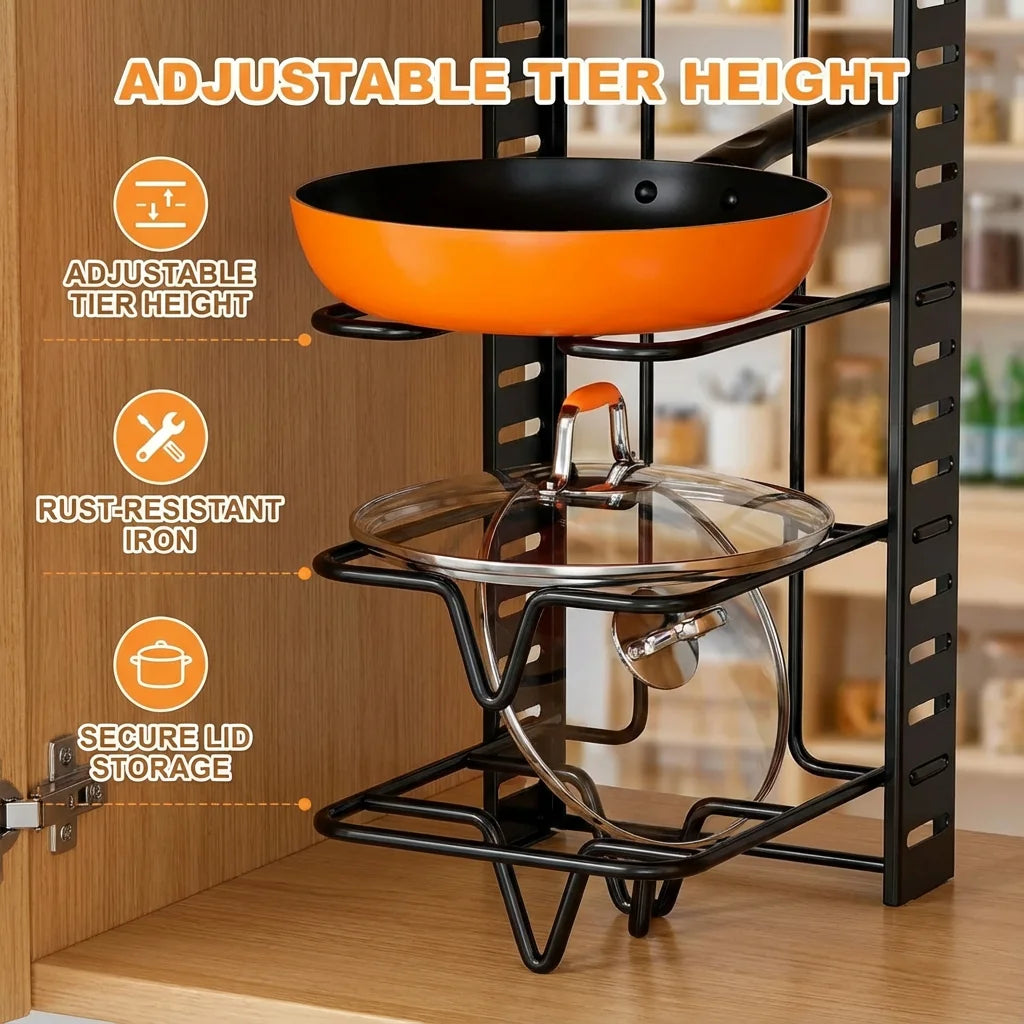 PanTier™ 8-Tier Pot & Pan Organizer — Kitchen