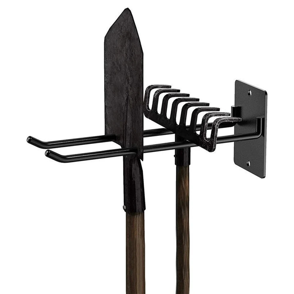 Wall-Mounted Broom & Tool Holder — Garage Storage Essential