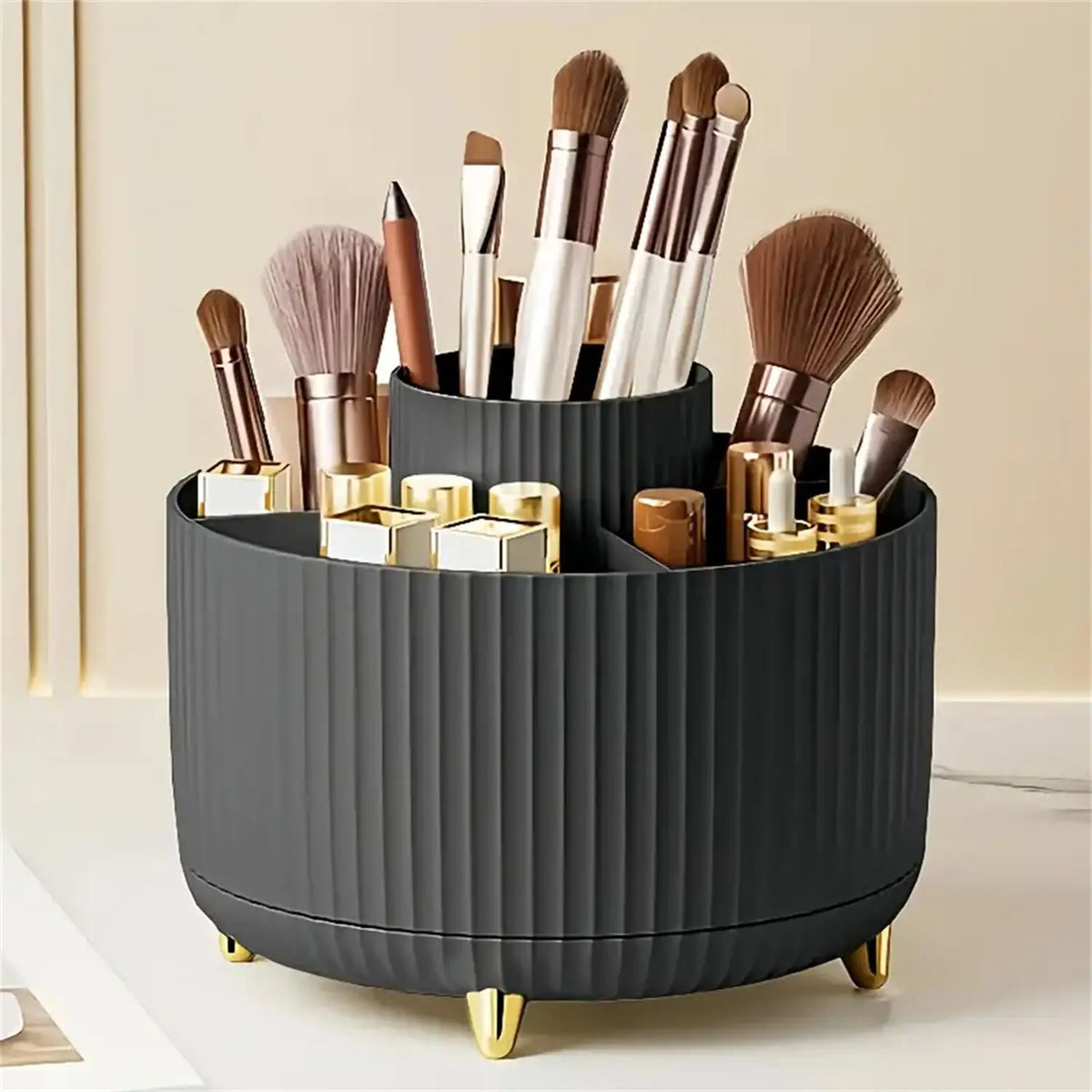 360° Rotating Organizer — Makeup, Bathroom & Office Desk Storage Caddy