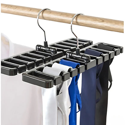 Space-Saving Belt & Tie Hanger — Bedroom Closet Organizer