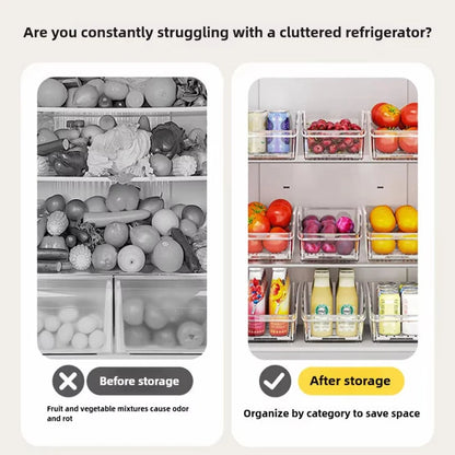 Clear Refrigerator Organizer Bins | Kitchen | Pantry