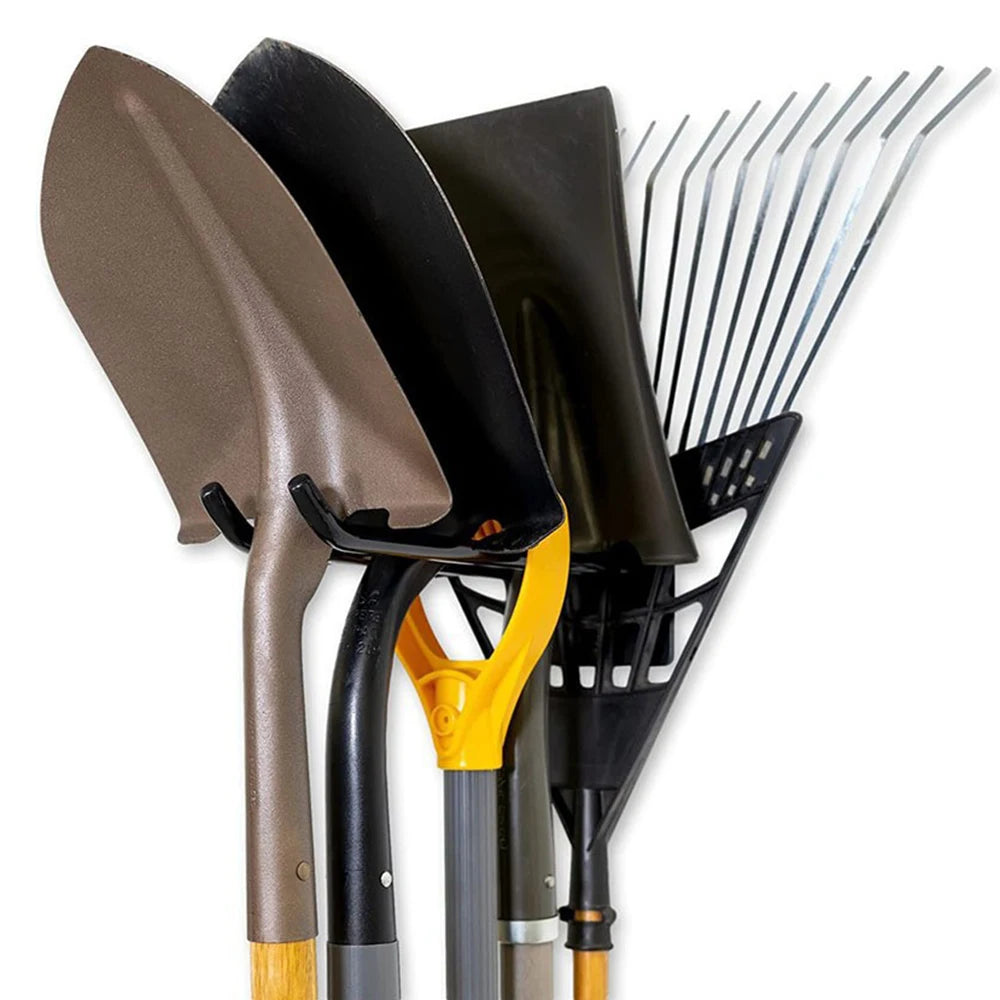 Wall-Mounted Broom & Tool Holder — Garage Storage Essential