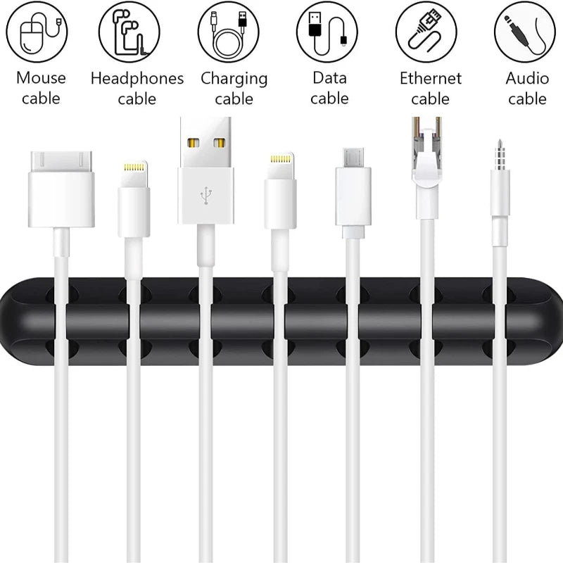Everyday Essential Cable Organizer — Multi-Device Cord & Charging Cable Holder