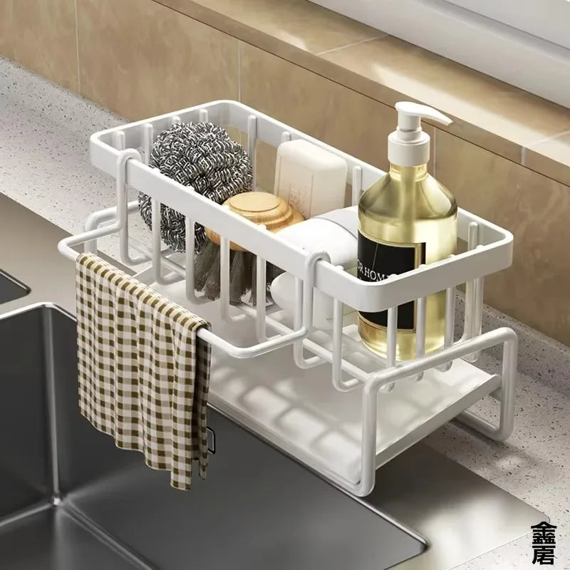 Self-Draining Over-Sink Storage Organizer — Kitchen