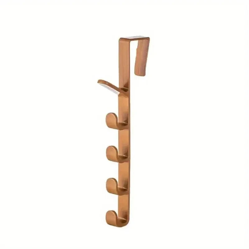 Over-the-Door Multi-Hook Rack — Bedroom, Bathroom & Laundry Organizer