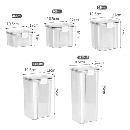 Airtight Pantry Storage Containers — 1–5 Qty Piece Kitchen Set