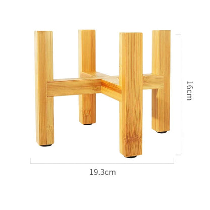 Bamboo Plant Display Stand | Living Room, Sun Room, Kitchen, Bedroom Essentials