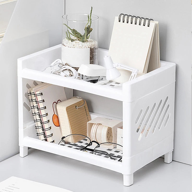 2-Tier Open Desk Organizer — Office & Desktop Storage