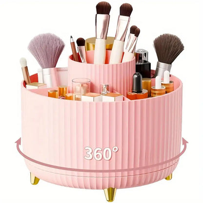 360° Rotating Organizer — Makeup, Bathroom & Office Desk Storage Caddy