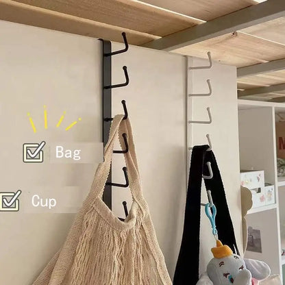 6-Hook Under-Shelf Organizer | Kitchen | Bathroom | Bedroom | Closet