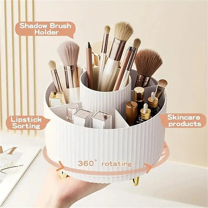360° Rotating Organizer — Makeup, Bathroom & Office Desk Storage Caddy