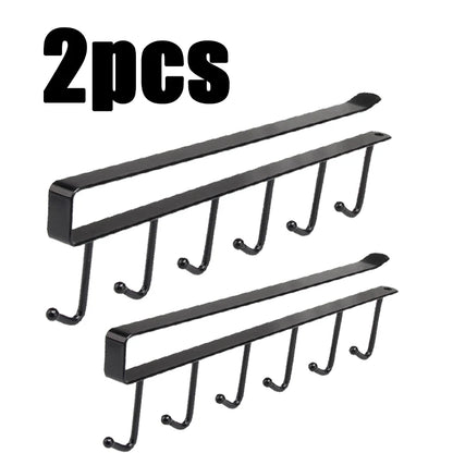 6-Hook Under-Shelf Organizer | Kitchen | Bathroom | Bedroom | Closet