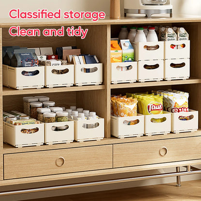 Multi-Purpose Storage Bins — Stackable Cabinet & Shelf Organizers | Kitchen, Bathroom, Bedroom, Office & Baby